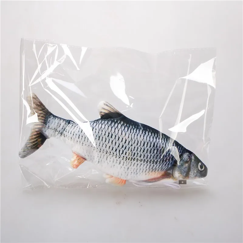 Electronic Cat Toy Interactive Electronic Movement Plush Rotating Automatic Fish Cat Toy