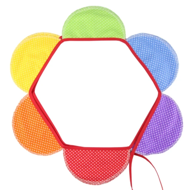 Colored cotton semi-circle cloud string flag tent flag photo background Hanging flag Wedding birthday party