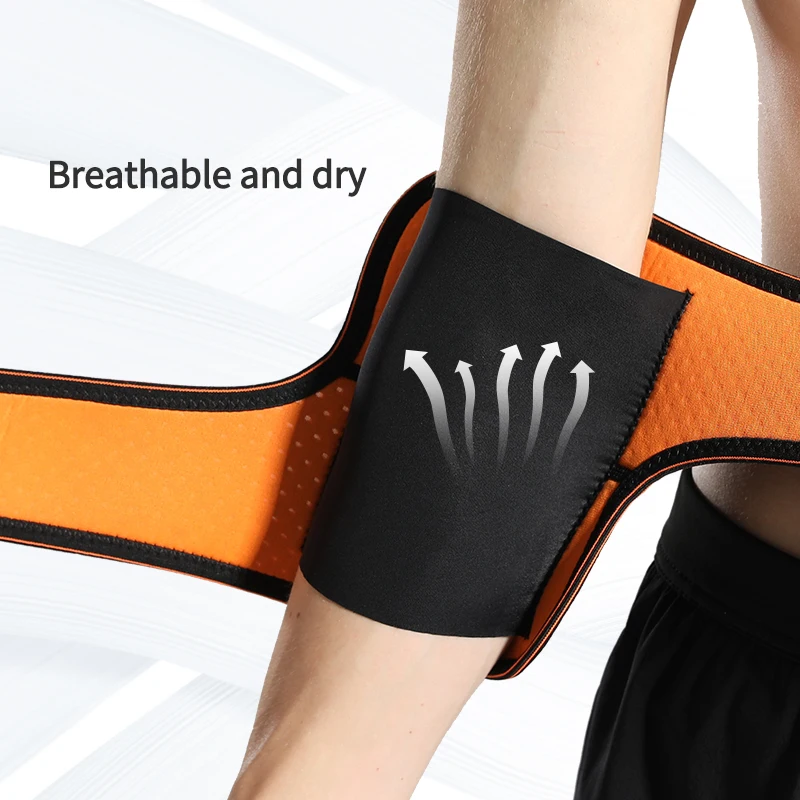 RUNYI OEM custom logo size breathable elbow support sleeve orthopedic elbow braces neoprene waterproof elbow support for adult