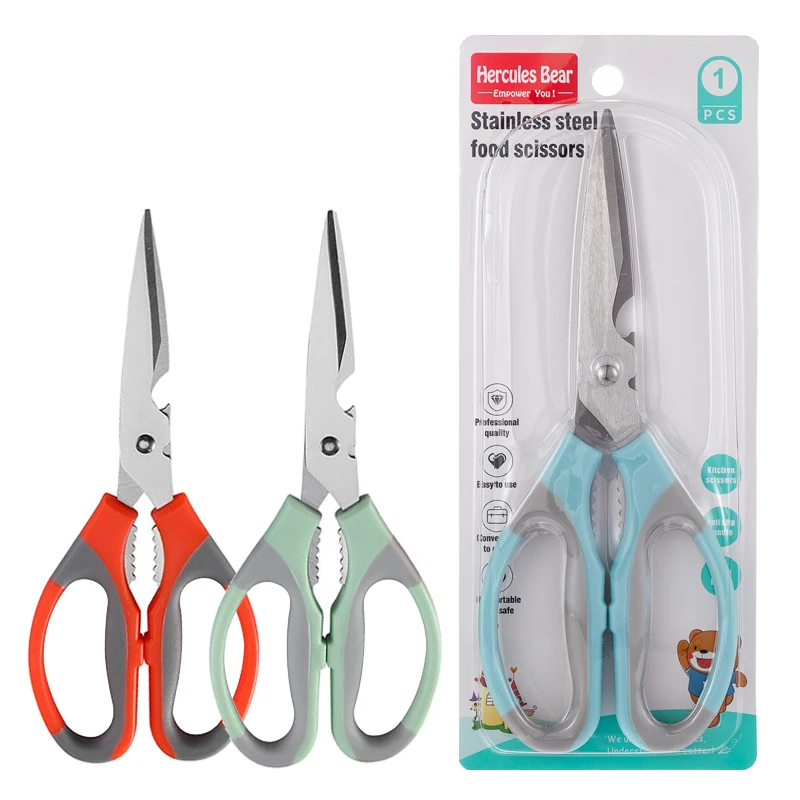 Wholesale customization Stainless steel Kitchen scissors with Complementary food scissors Baby food tools