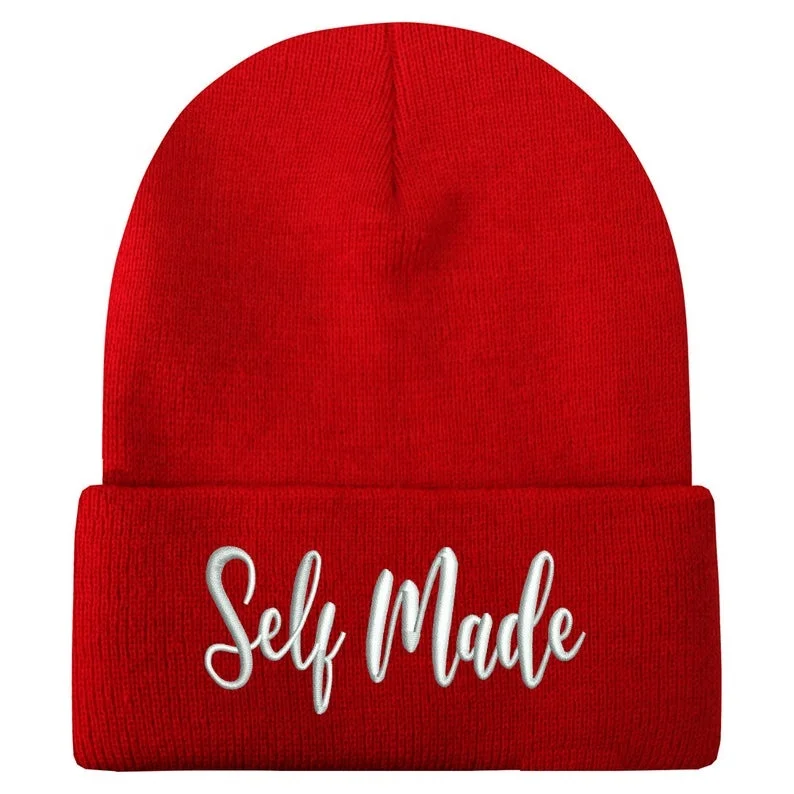 USA security winter hats Embroidered Winter Skull Beanie Hats