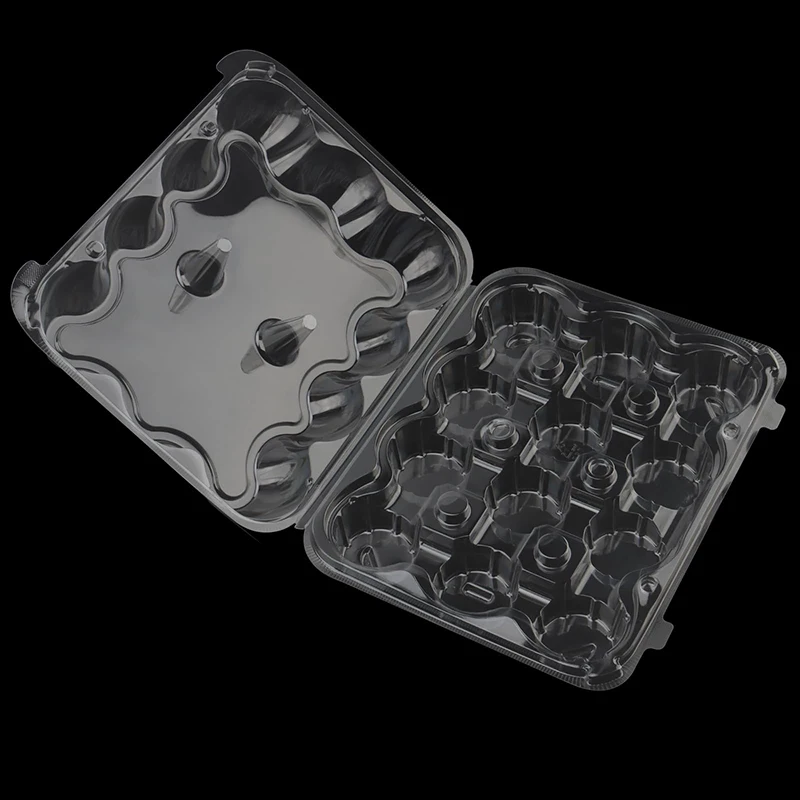 transparent cupcake box pet 6t 12t 24t clear plastic clear cupcake boxes mini cup cake containers with dome