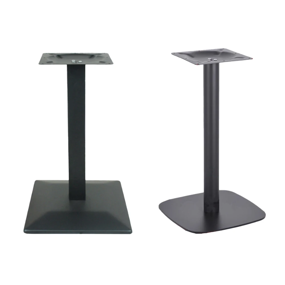 Unique Design Classic Contemporary Decoration Square Round Restaurant Coffee Bar Carbon Steel Table Base