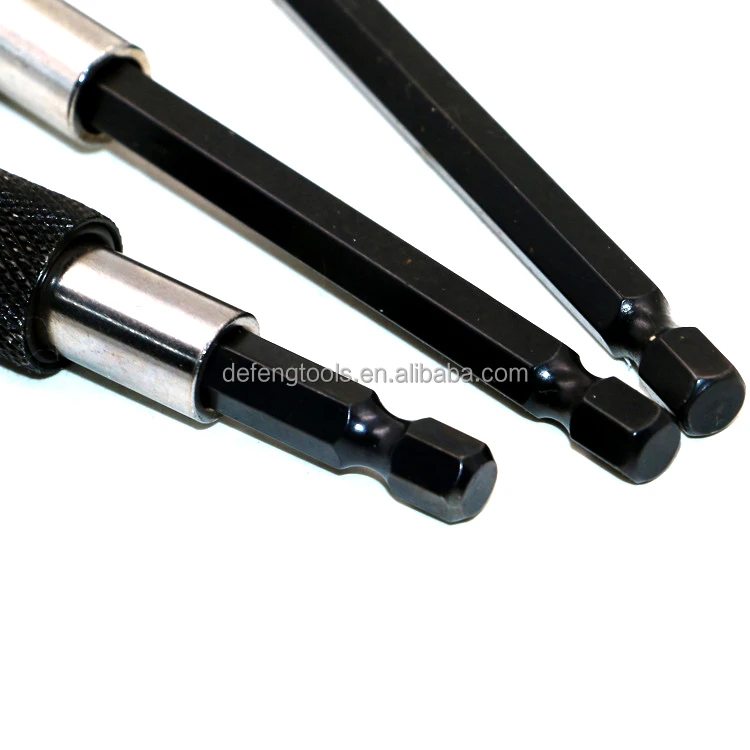 60-150mm Hexagonal quick release self-locking extension rod electric drill driver quick adapter bit Holder tool set