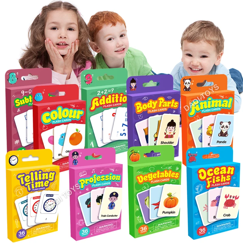DADI OEM/ODM Paper Early Education Baby Cognition Cards Toys Learning Flash Cards/Cognitive Cards