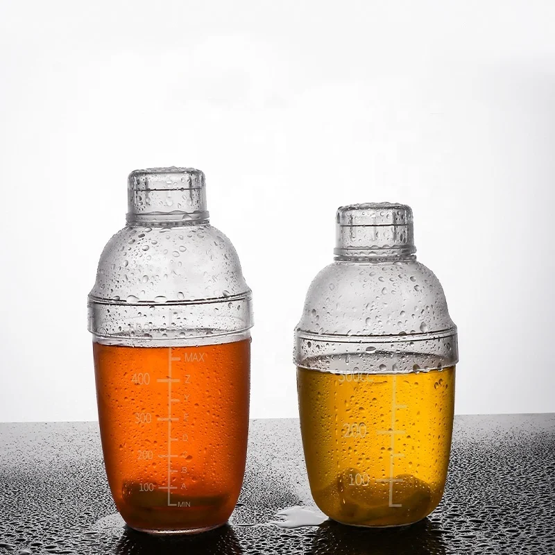 300ml shoke cup with scale drop-resistant anti-scalding bottle plastic shaker barman shaker bar drink shaker