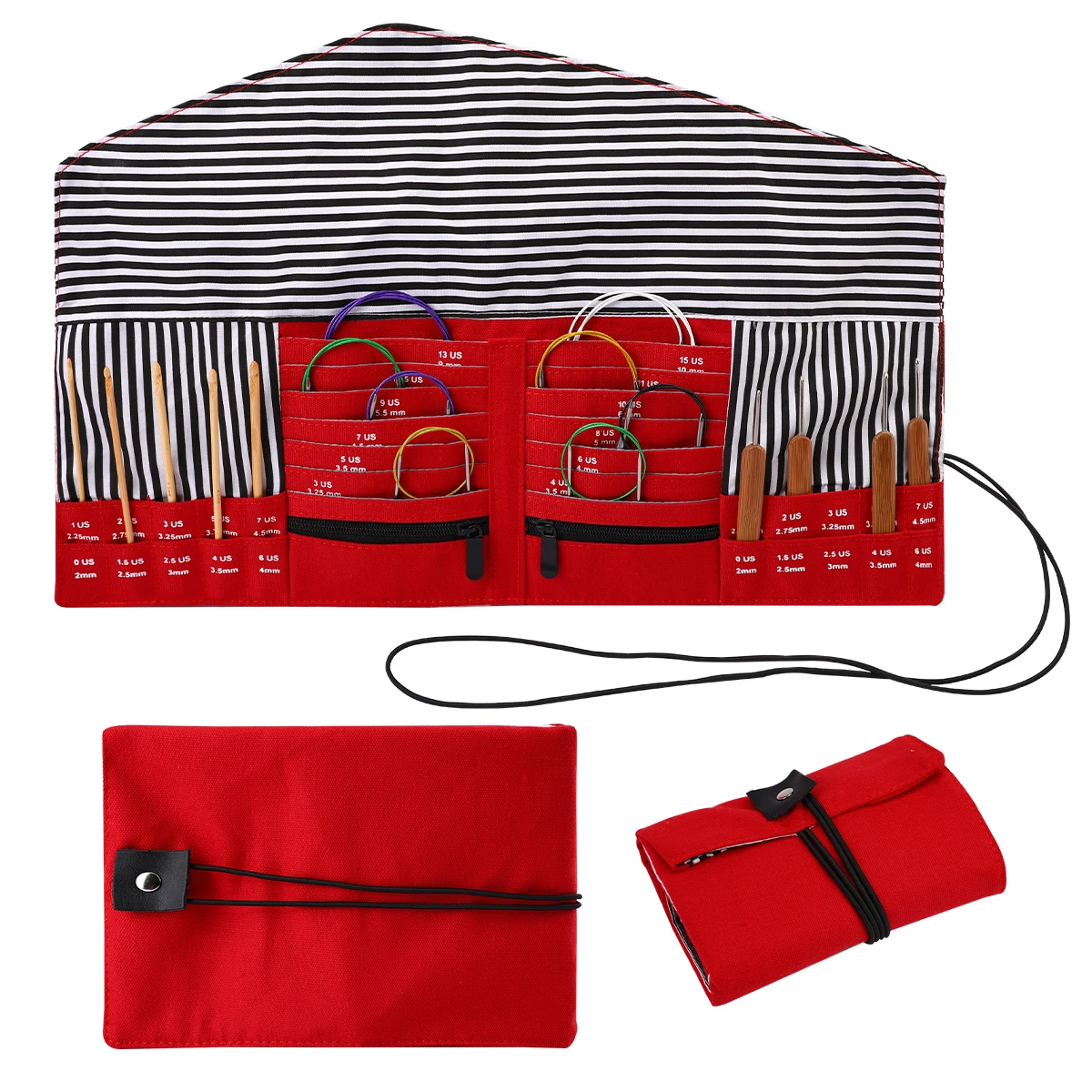 New Design Portable Travel Sewing Kit Empty Storage Bag Crochet Bag Foldable Oxford Bag