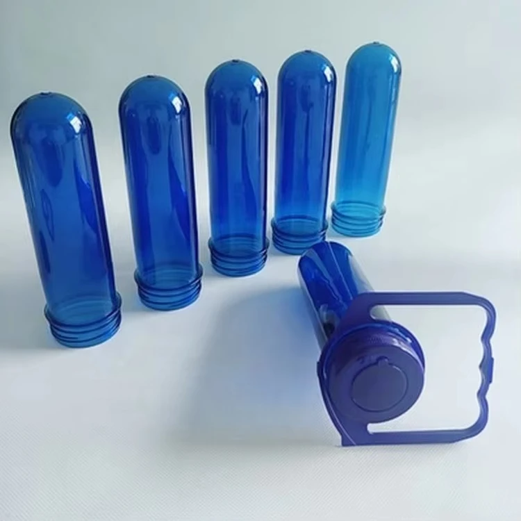 KAIXIN Dark Blue 45mm Neck Pet Preform Raw Material Plastic Water Bottle Preforms for Soft Drink Bottles