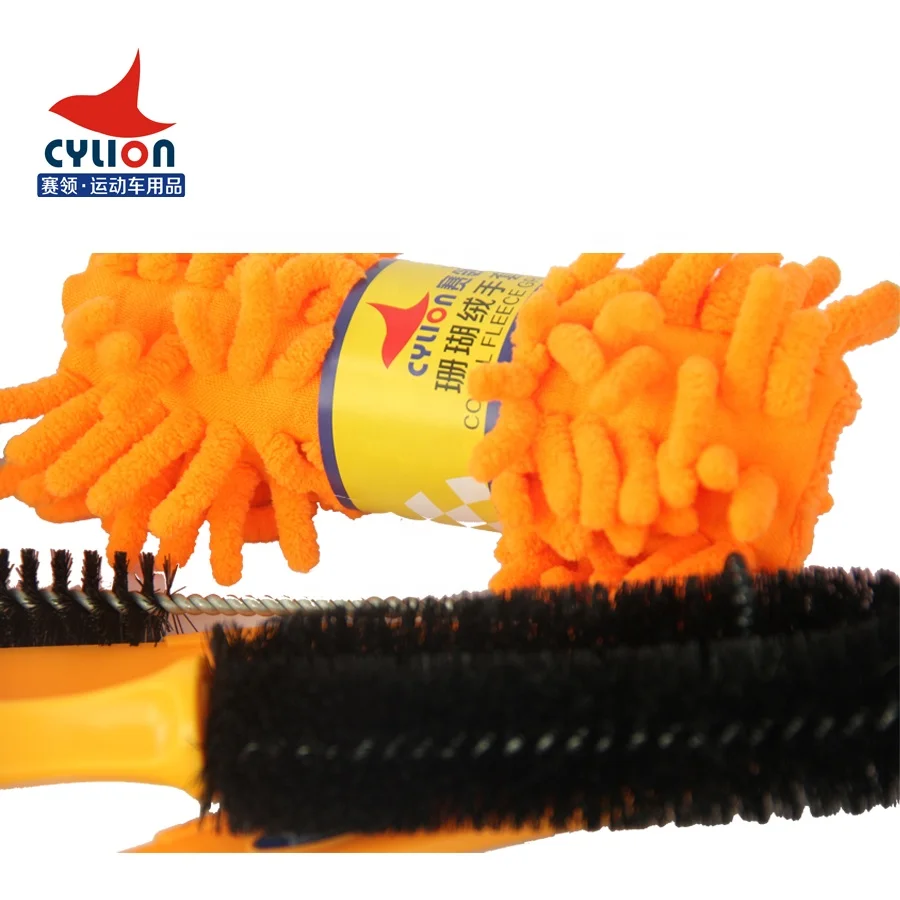 
Cylion Best Bicycle Cleaning Tool Sets Bike Chain Cleaner Tool Tire Cleaning Brush With Sponge Bike Accessories 