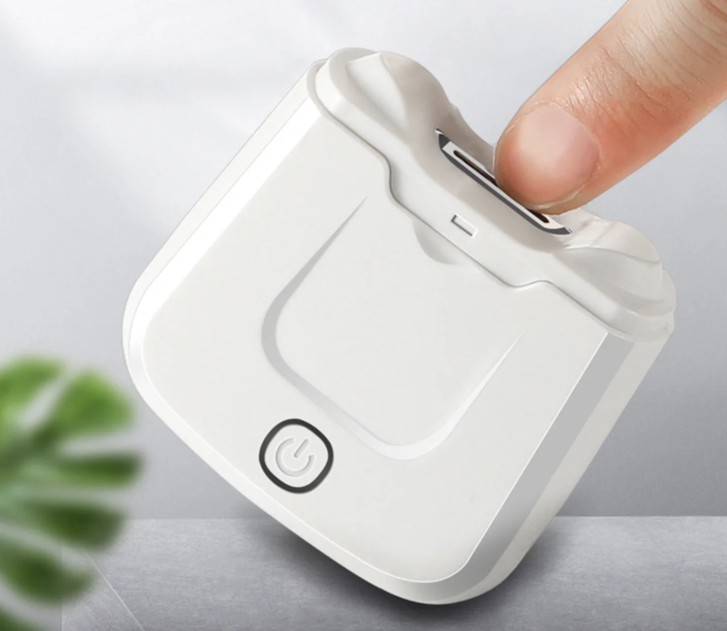 2022 new model type-c charging cute electric nail clipper for baby white color