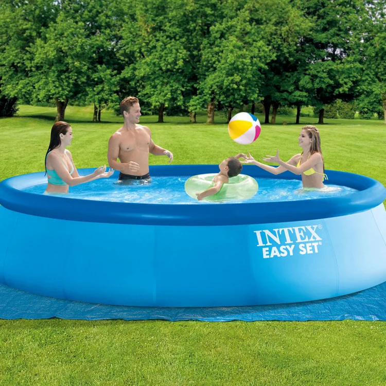 Intex 28106 8FT X 26IN EASY SET POOL Inflatable Above Ground Pool Family Swimming Pool