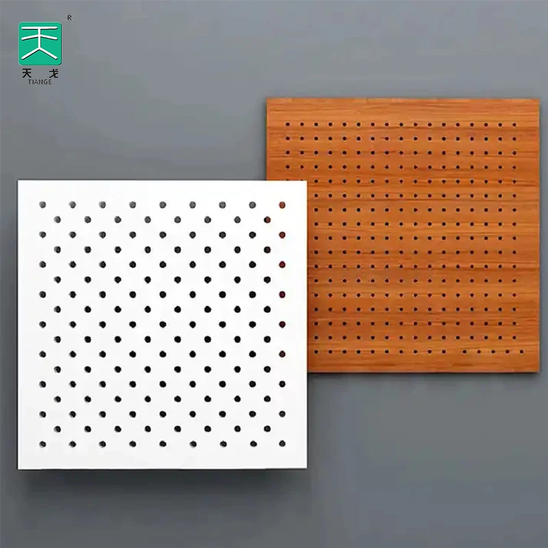 Building Project/TianGe Soundproof Decorate Studio 60 Micro Hole Perforated Wall Laminated Acoustic Hall Wooden Panel
