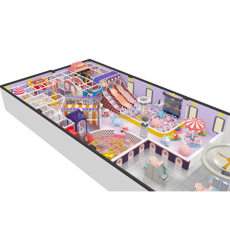 238sqm Naughty Castle Kids Center Play Indoor Playground Soft Play Birthday Party Kids Park Equipment