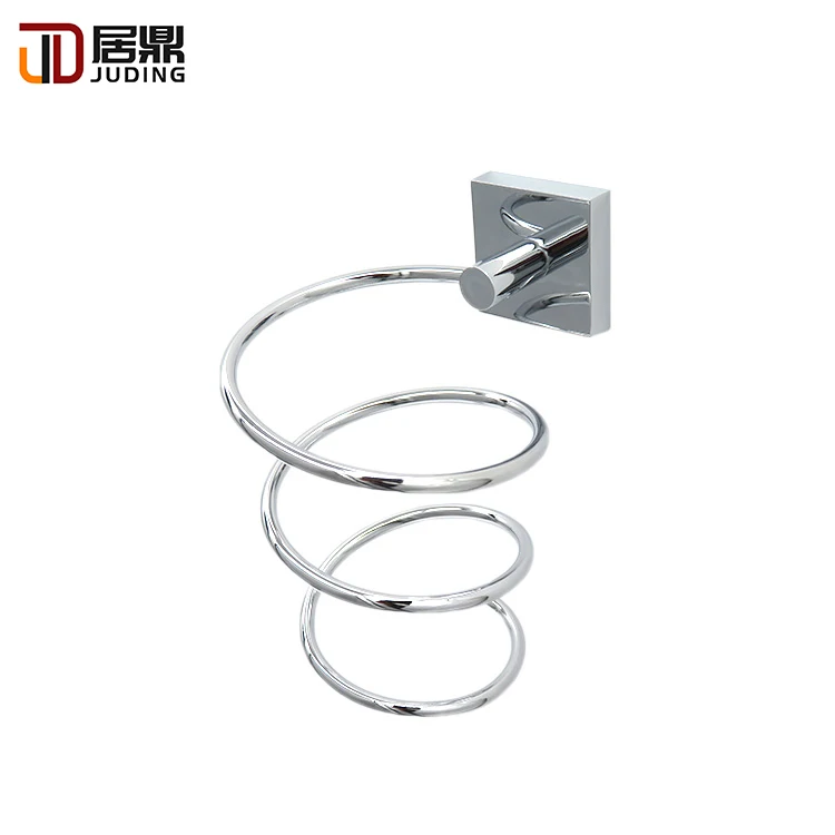 High quality popular Bathroom accessories Wall Mounted Metal Wire Hair Dryer Holder