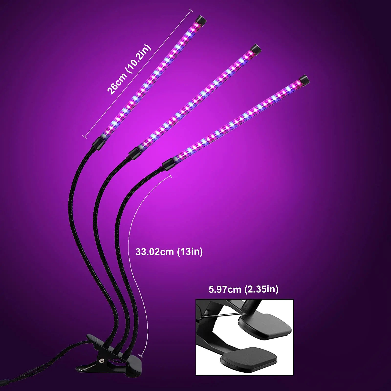 YLShine Phytolamp 9W 18W 27W 36W Indoor Gooseneck Clip Lights Usb 4 Head Strip Phyto Lamp Plant Led Grow Light For Flower Growth