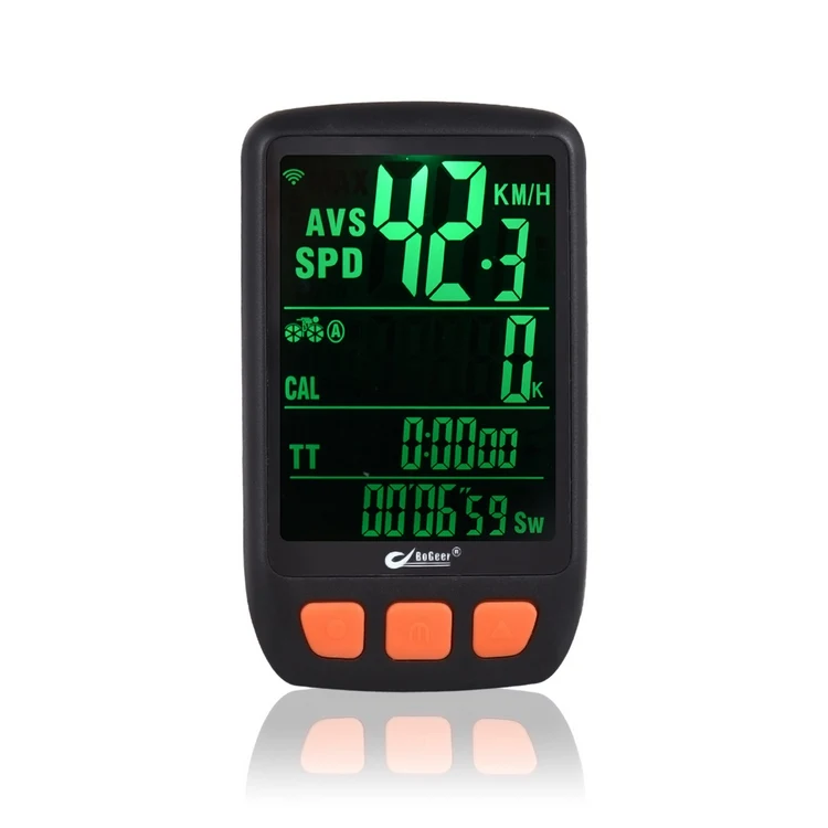 Bicycle Cycling Computer Wireless Digital Bike Speedometer Odometer Bike Computer With Rechargeable Battery Backlight Stopwatch