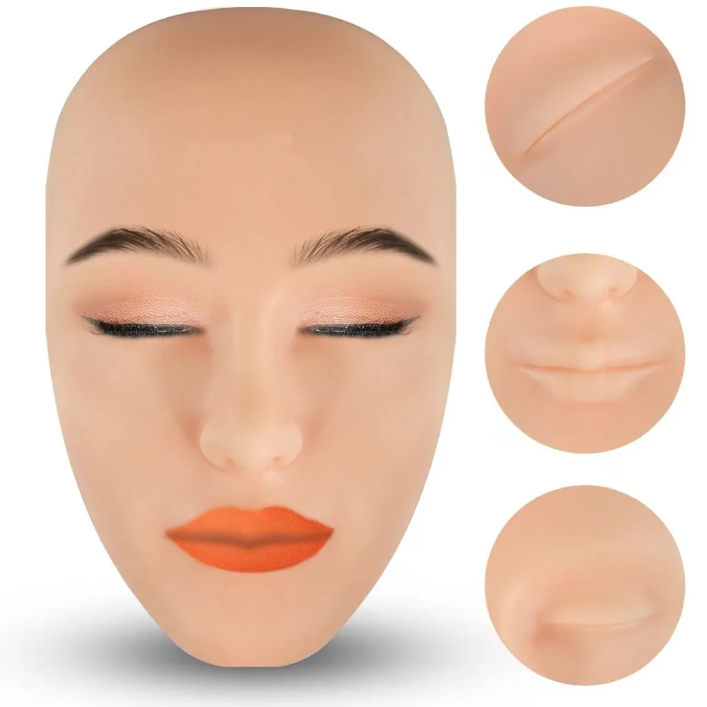 Wholesale High Quality Permanent Makeup Ombre Eyebrow Tattoo 5D Lip Practice Skin for Training