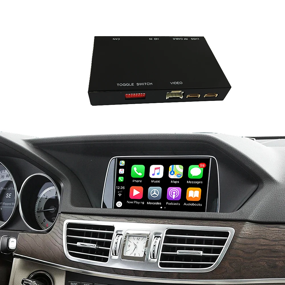 Для Mercedes Benz A Class W176 B W246 CLA GLA C-CLass W204 E-Class W212 C207 CLS W218 ML GL GLK SLK R72 G W463 беспроводной CarPlay