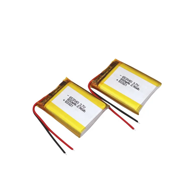 Custom 11.1V 7.4V 3.7V Rechargeable Li-Polymer Battery Wholesale 6.5mm Lipo Battery 800 Mah