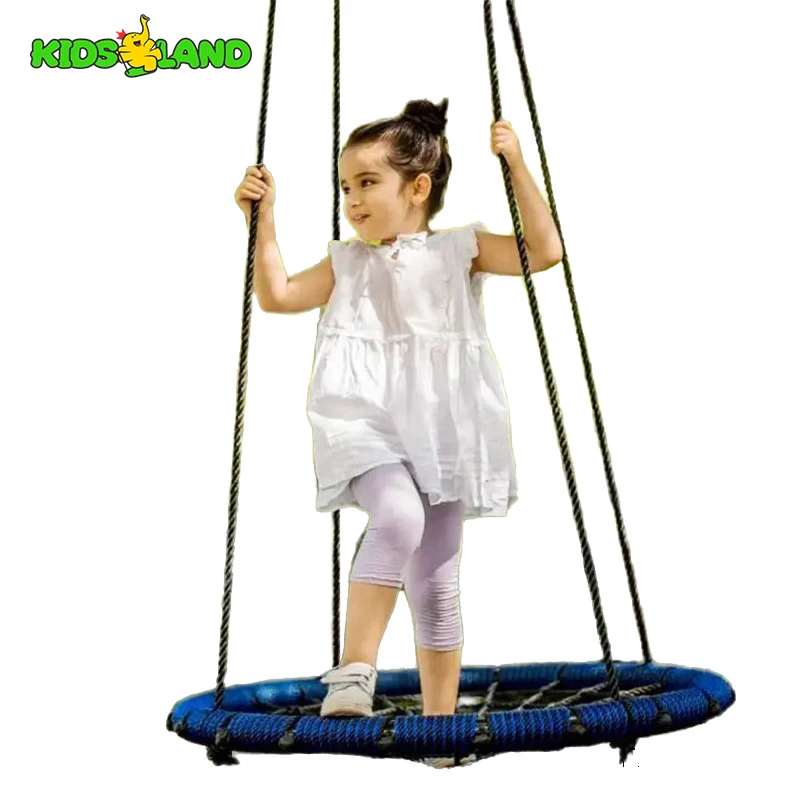 Portable Playground Accessories Outdoor Garden Tree Round Web Swing Nest Swing for Kids