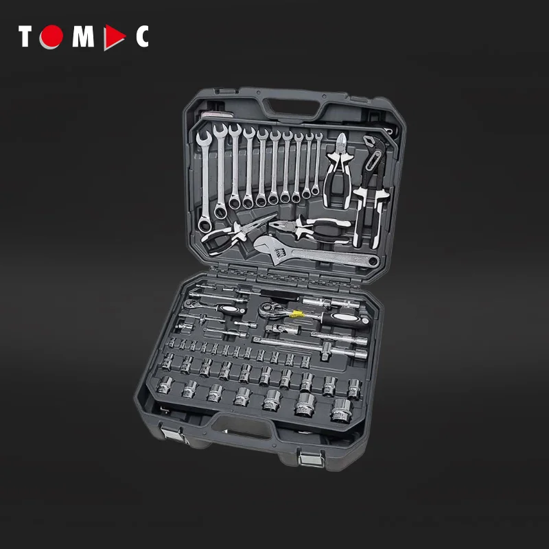 TOMAC 221-Piece Multi-Function Customized 4-Layer Professional Tool Cases for Car Repair