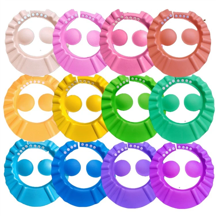 Adjustable Soft Baby Bathing Shampoo Shower Protection Hat EVA Kids Ear Shower Cap Baby Shower Cap for Toddler