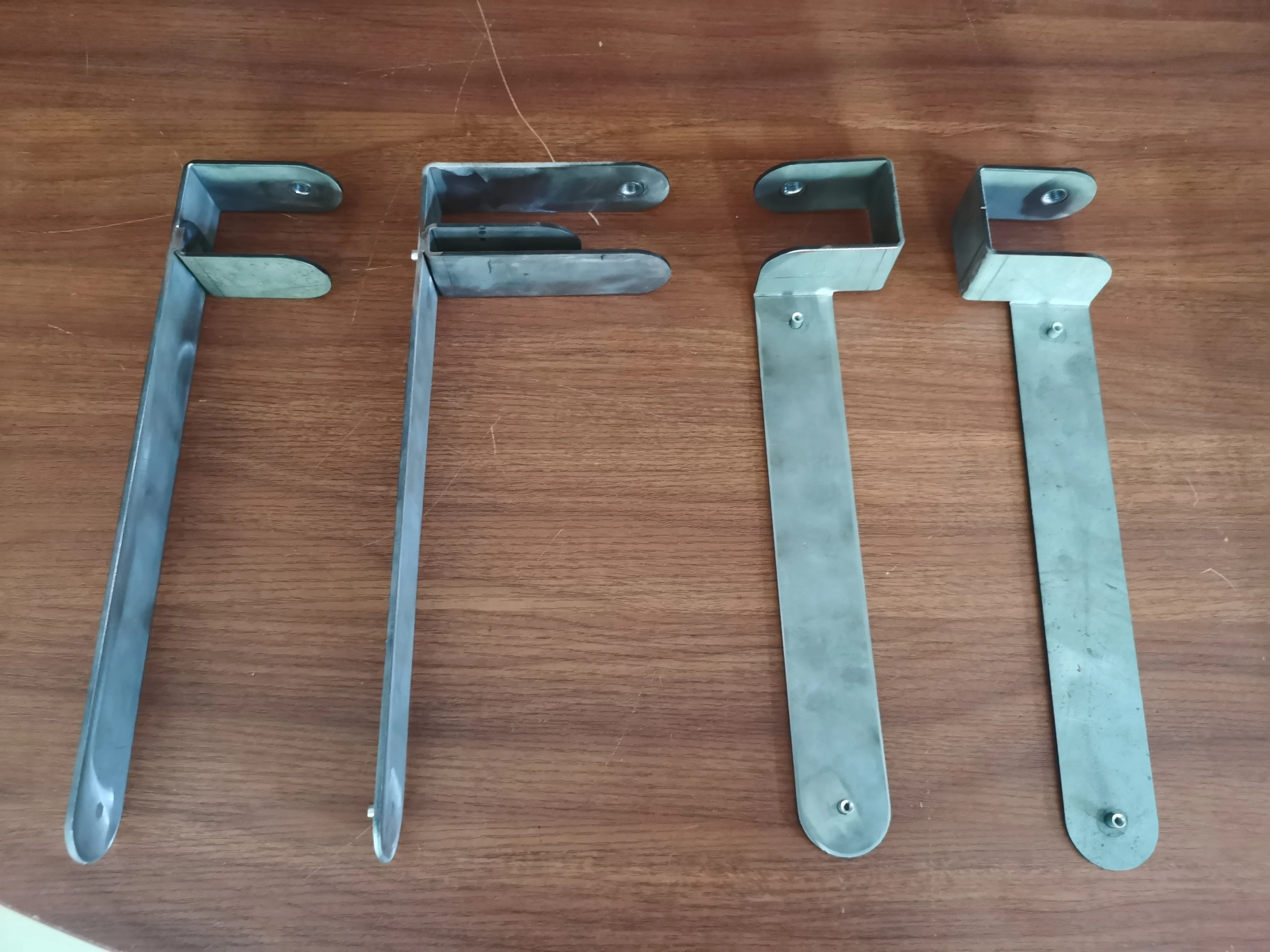 OEM&ODM custom metal bracket stainless steel aluminium black coating angle shelf L support wall mount adjustable U bracket