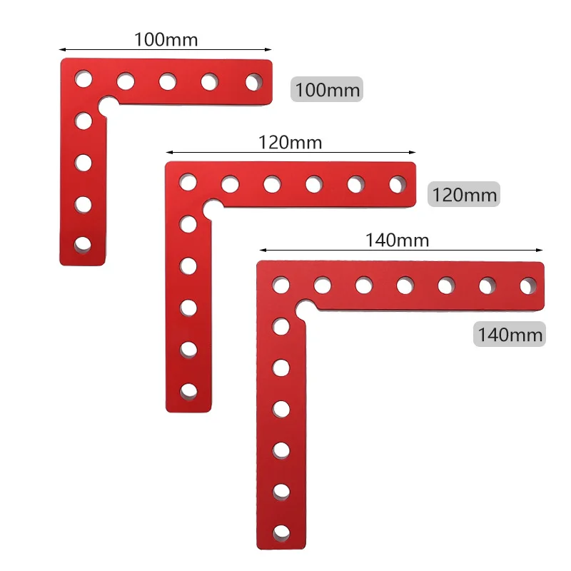
90 Degree Positioning Squares Right Angle Clamps Aluminum Alloy Corner Clamp Clip Block for Carpentry Frame Box Cabinets Drawer 