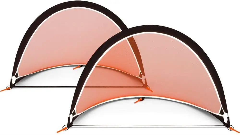 Pop Up Soccer Goal  Two Portable Soccer Nets with Carry Bag  rebounder goal football net