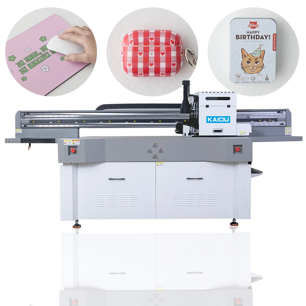 Automatic transmission UV Inkjet Flatbed Printer 900mm x 2000mm Printing Size with CCD Visua positioning system