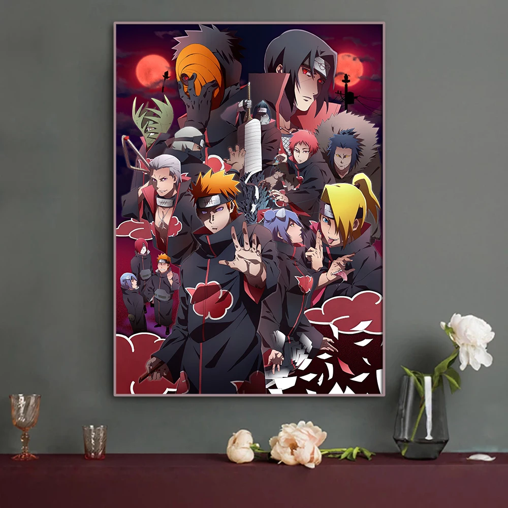 2022 diy digital photo wall art painting anime paintings by numbers wholesale naruto for home decor