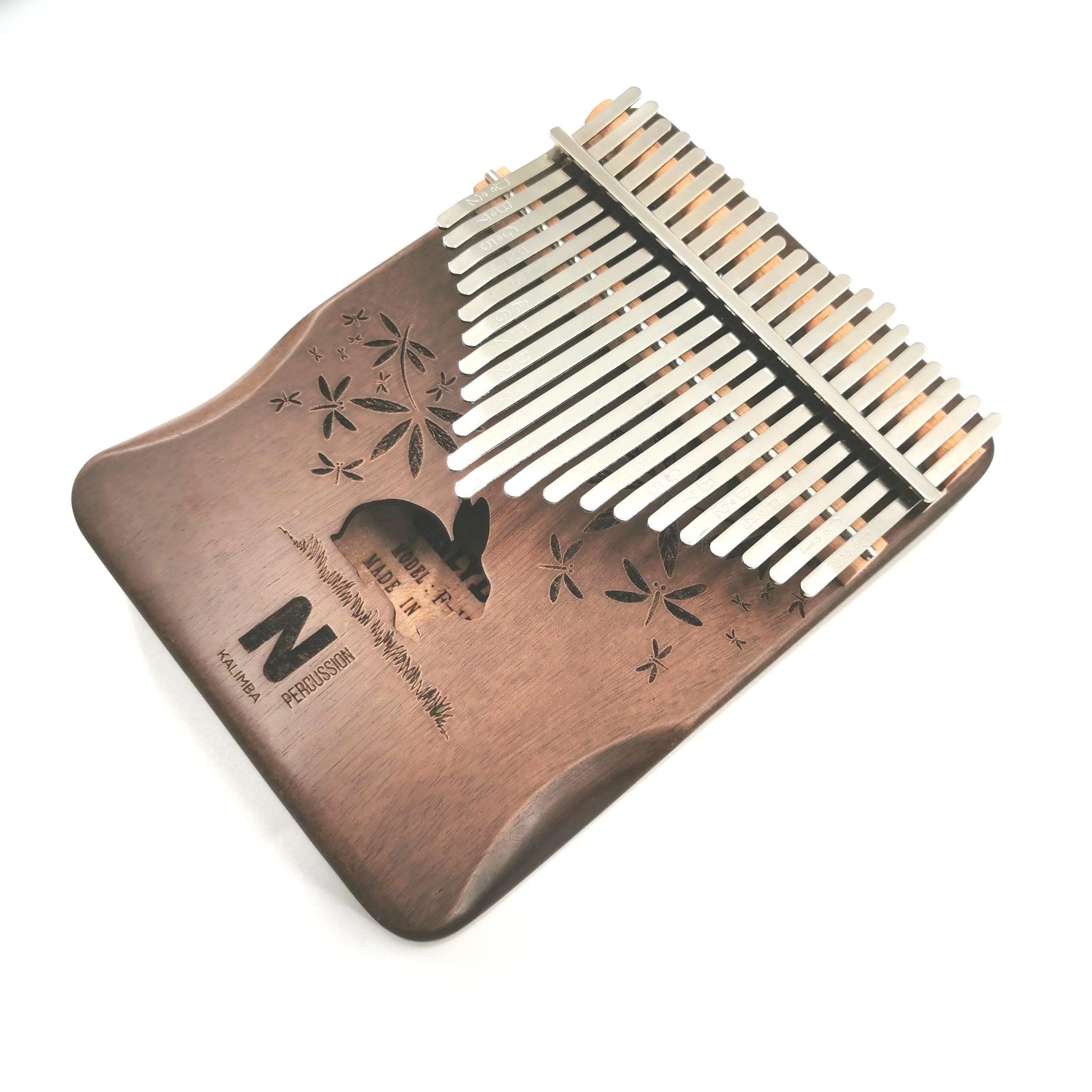 High Quality Wholesale Custom Cheap 21 Keys Wooden Mahogany Kalimba