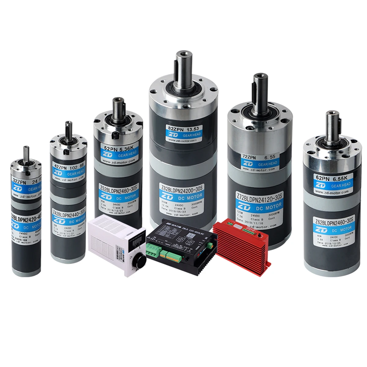 ZD 32 42 52 62 70 82mm Brushless DC Planetary Gear Motor Manufacturer