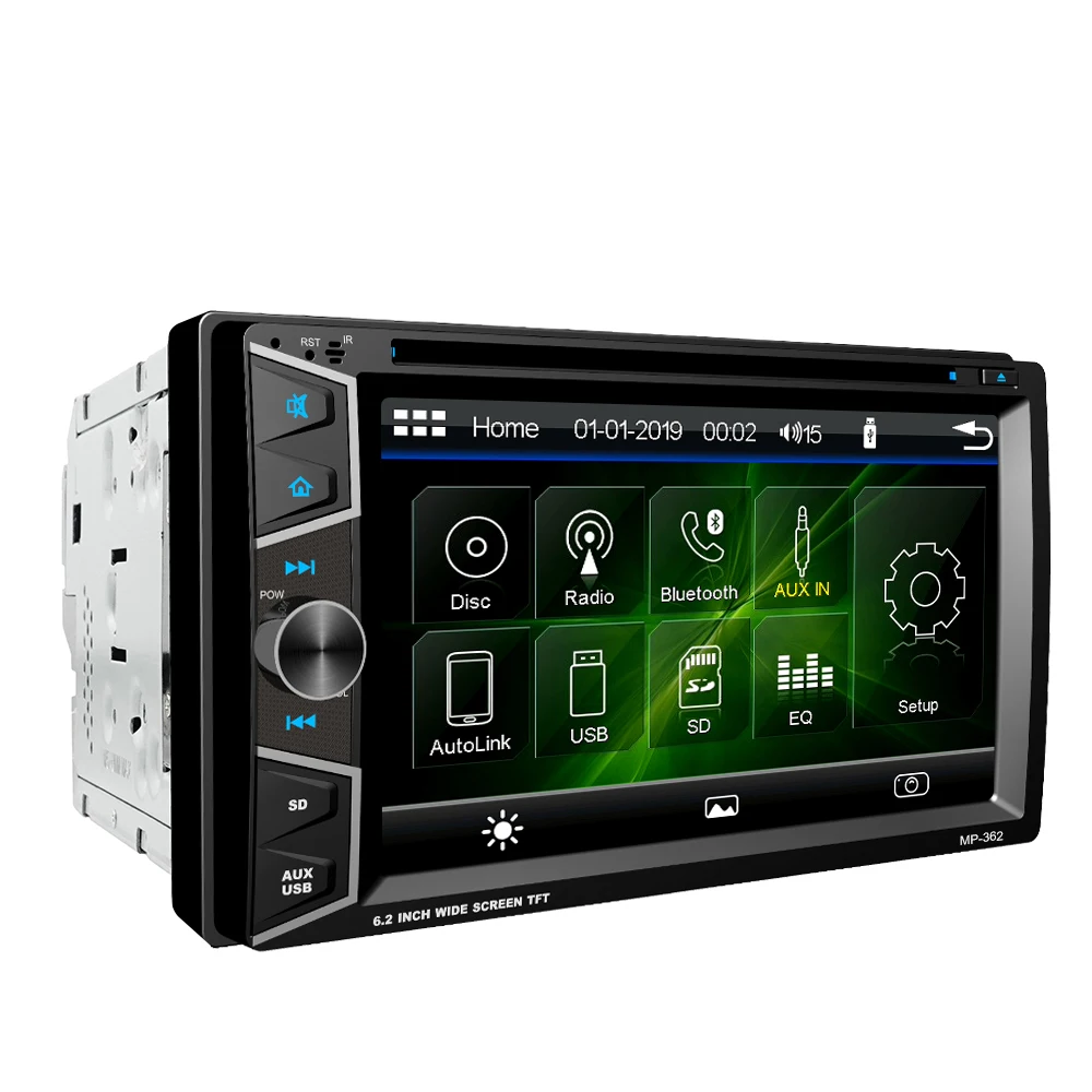 2 din 6 дюймов Универсальный DVD FM USB SD Android система GPS Навигация BT MP5 плеер с для универсального Toyota