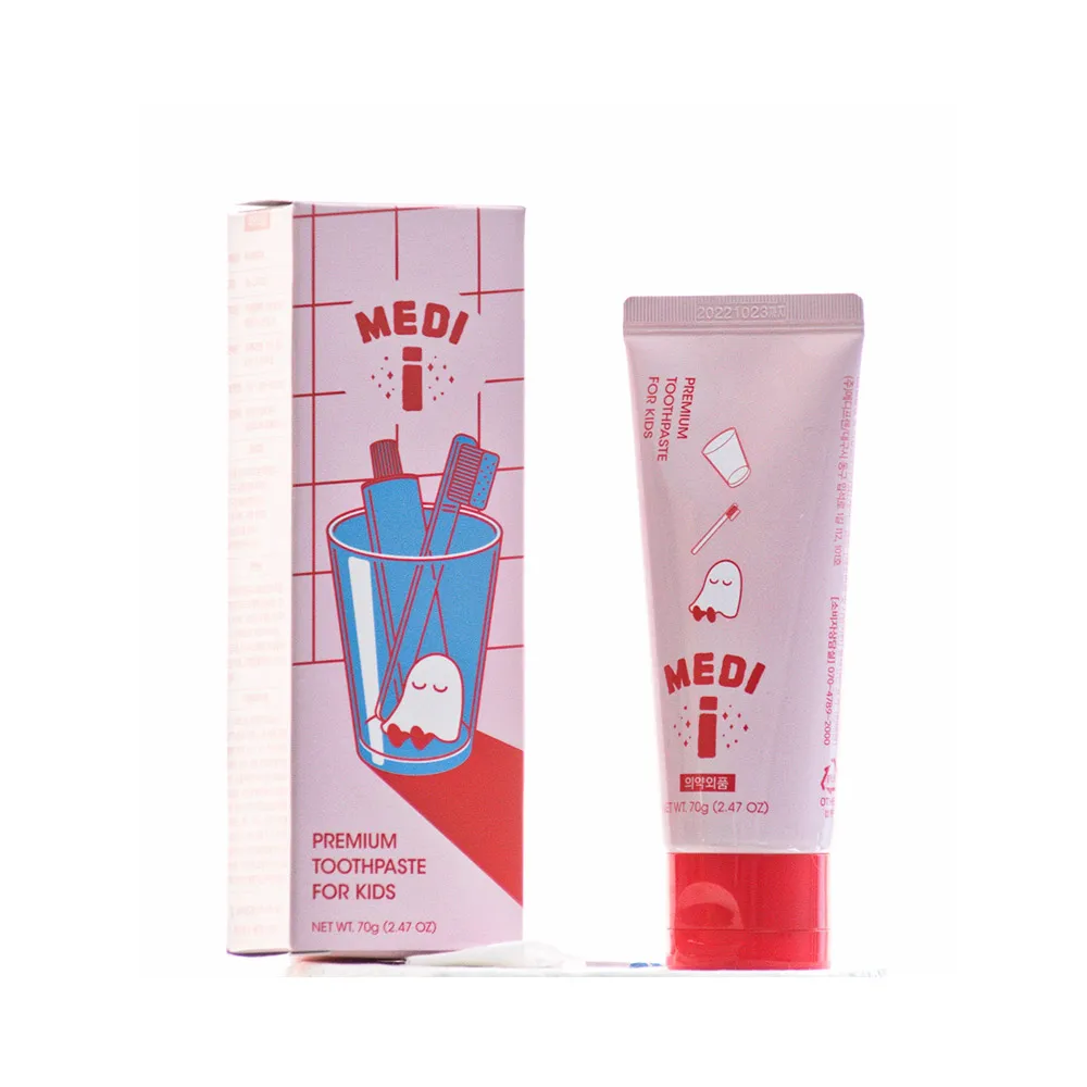 Зубная паста MEDI-i Premium для детей, Предотвращает кариес, ксилитол, против зубного налета, натуральные ингредиенты для детей, ежедневные предметы для ухода за полостью рта