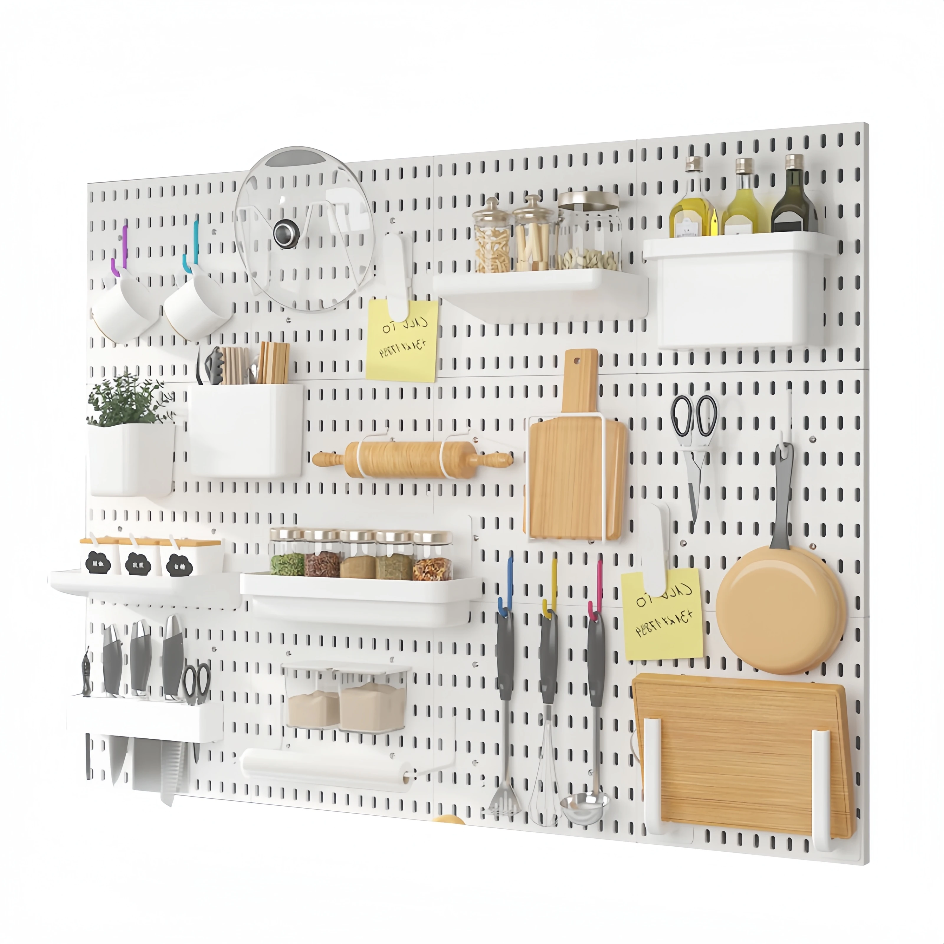 Ultrawall Customized Iron Pegboard Combination Kit Wall Mounted Storage Set Hanging Accessories Storage Bins Tool Panel