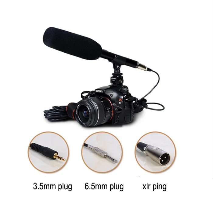 For DSLR Camera Video Camcorder Condenser Microphone Interview Mic 3Meter Effective Pickup Range