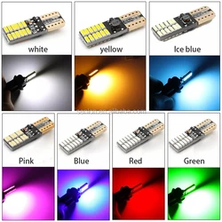 W5W Canbus Led 194 168 T10 3030 24Smd 4014 Dc12V Interior Light Car License Plate Lights T10 Led Bulb Canbus Park Light