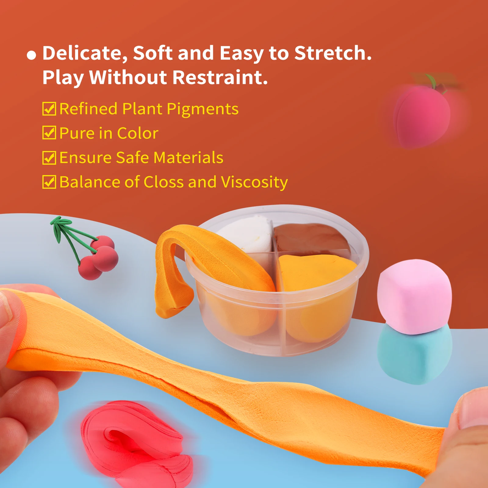 Non-toxic super light weight soft clay Model Magic polymer clay super clay for slime