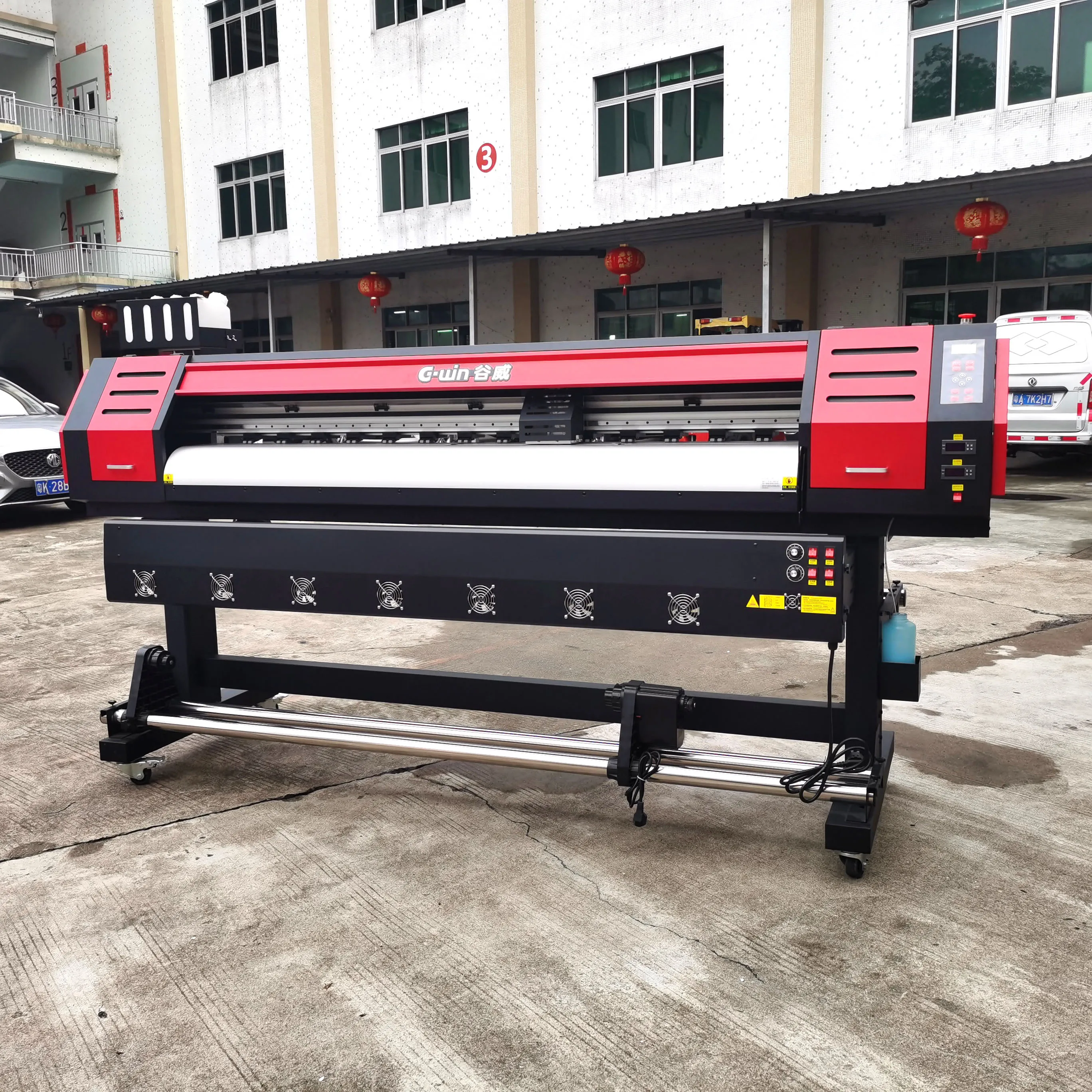 Hot Sale Large Format 1.8 M Eco-Solvent Inkjet Printer Automatic Grade for Banner & Label Making for Cloth