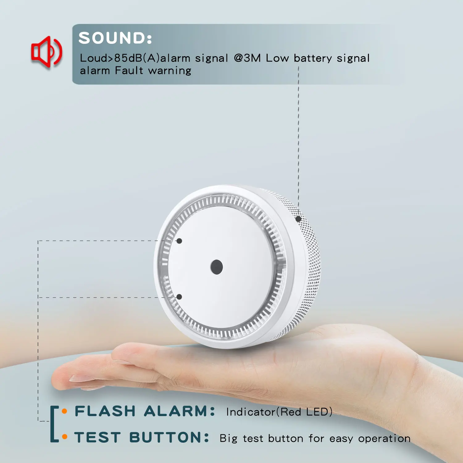 Manufacture TUV BSI NF BOSEC VDS Q Label 10 years optical cigarette mini smoke detector