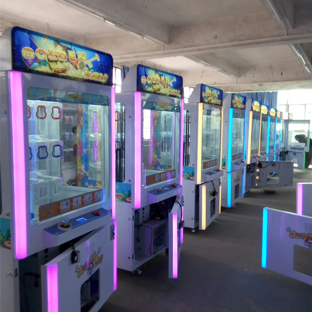 Coin operated key master push toy gift machine prize redemption arcade game
