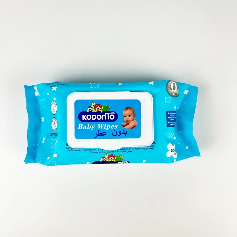 Wholesale Price Thickened 80pcs Pack Spunlace Non Woven Fabric Baby Wet Wipes For Baby Cleaning
