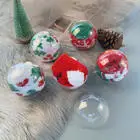 4cm-30cm Openable Hollow Hanging Clear Transparent Xmas Christmas Ornaments Plastic Ball