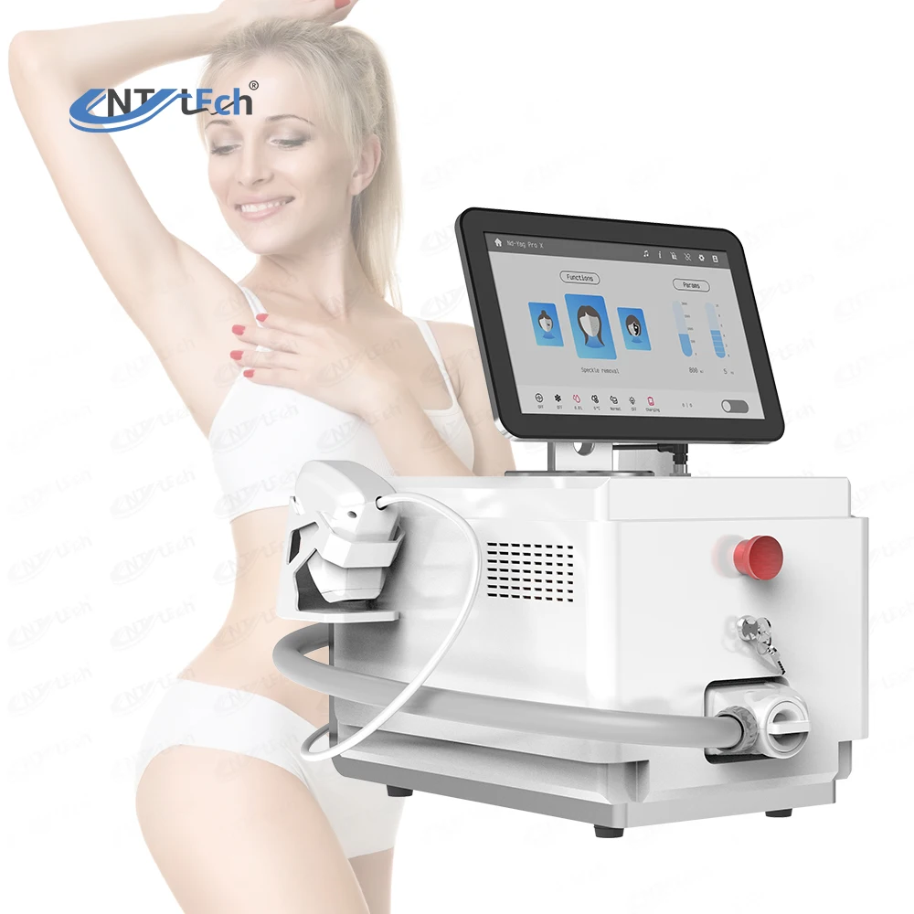 2 Year Warranty Diode Laser 3 Waves Nd Yag Q Switched Laser Hair Removal Machine 2025