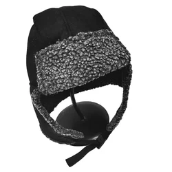 2021 new style custom logo winter hats for kids warm velvet knitted hat with ears wool beanie knit hat for baby