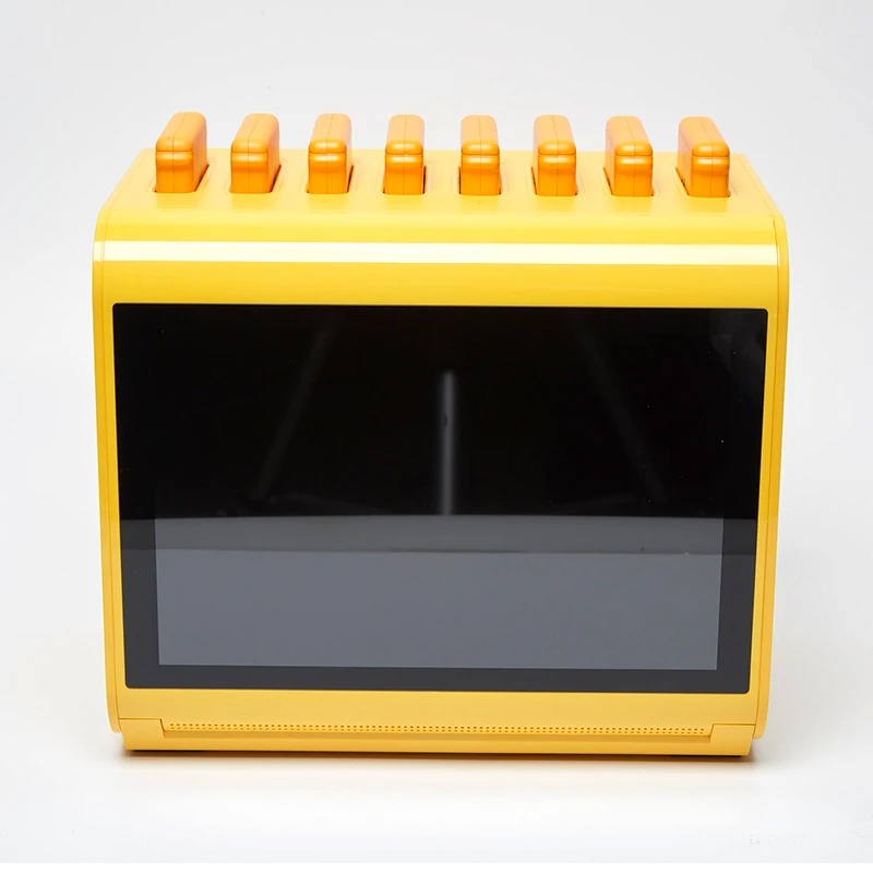 Innovation Fashional 8slots 10.1inch LCD screen powerbank charging station power bank kiosk with 8pcs