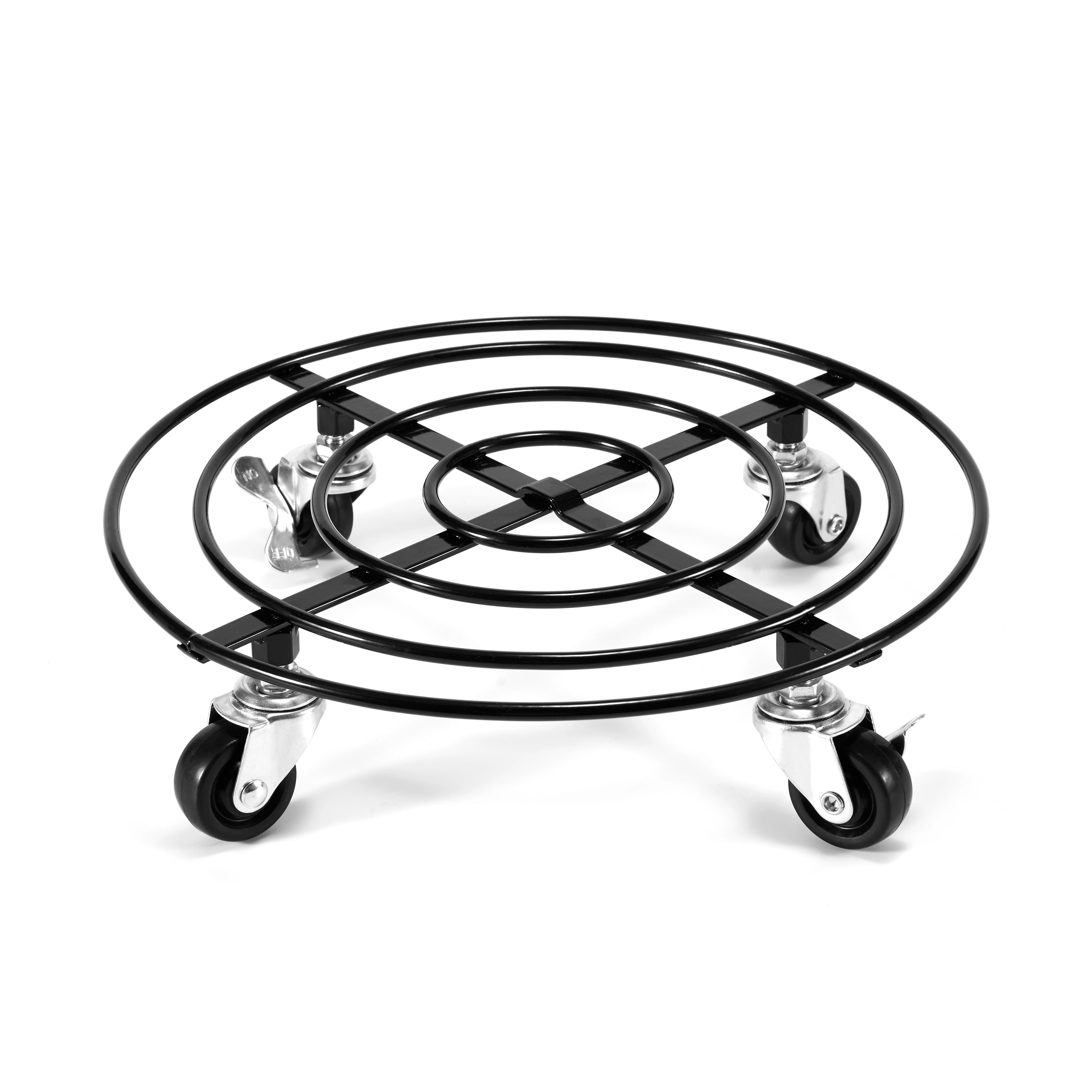 Поставка от производителя, легко перемещается с колесами, черная Складная стойка для кастрюль