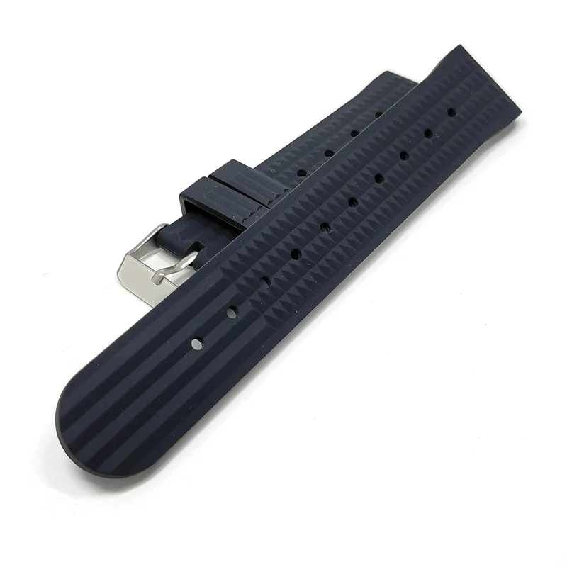 20mm  22mm Fluorine Rubber Wafel Band Hoge Kwaliteit FKM Rubber Waffle Strap