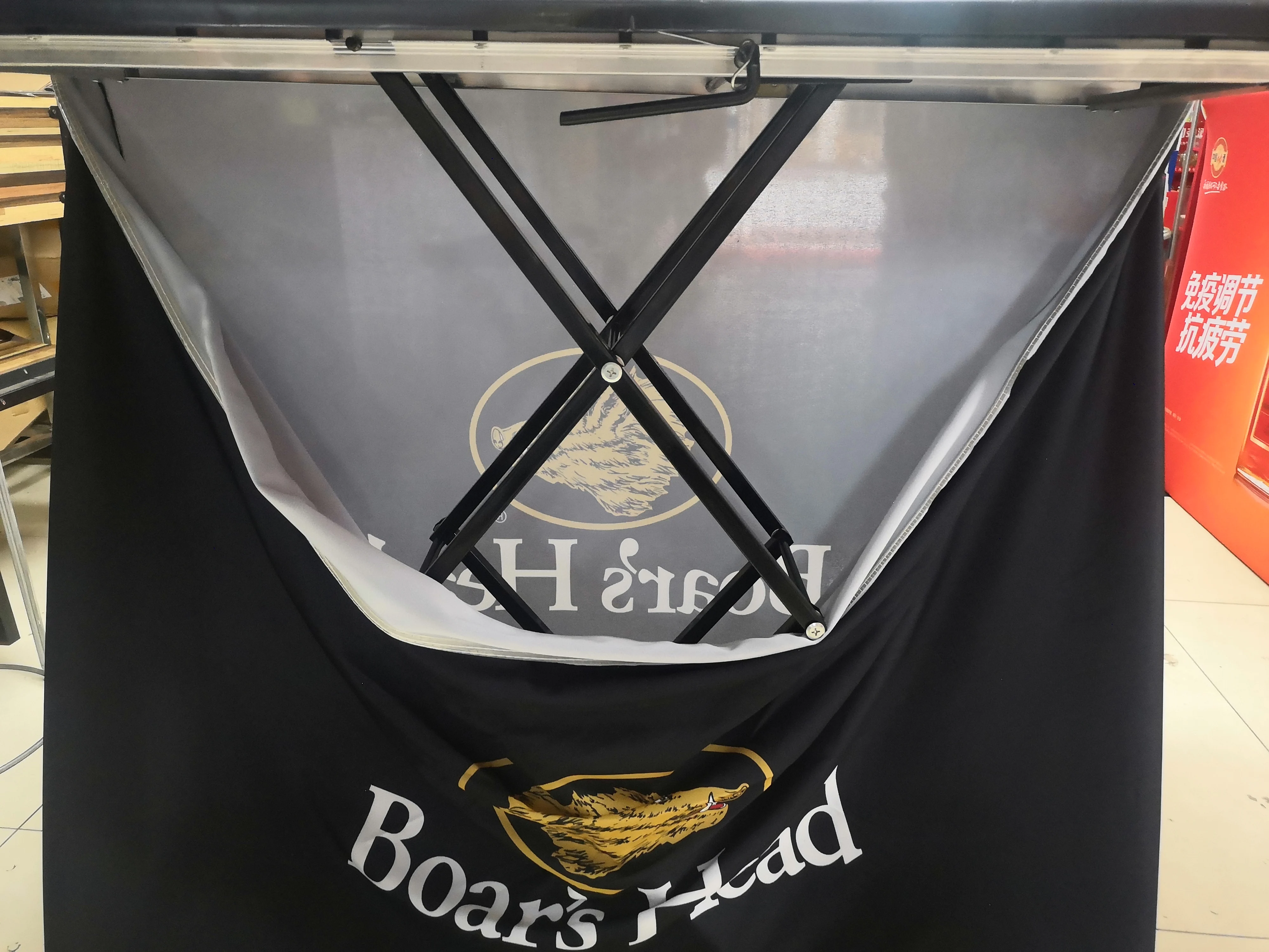 Economical Easy-carry Foldable Aluminum Alloy Frame Portable Pop up Counter Promotion